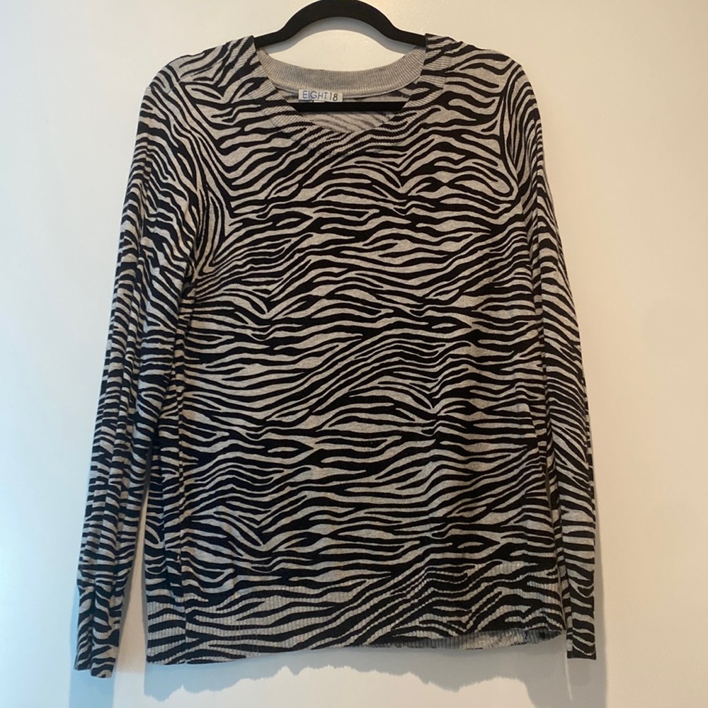 Eight18 zebra pattern sweater